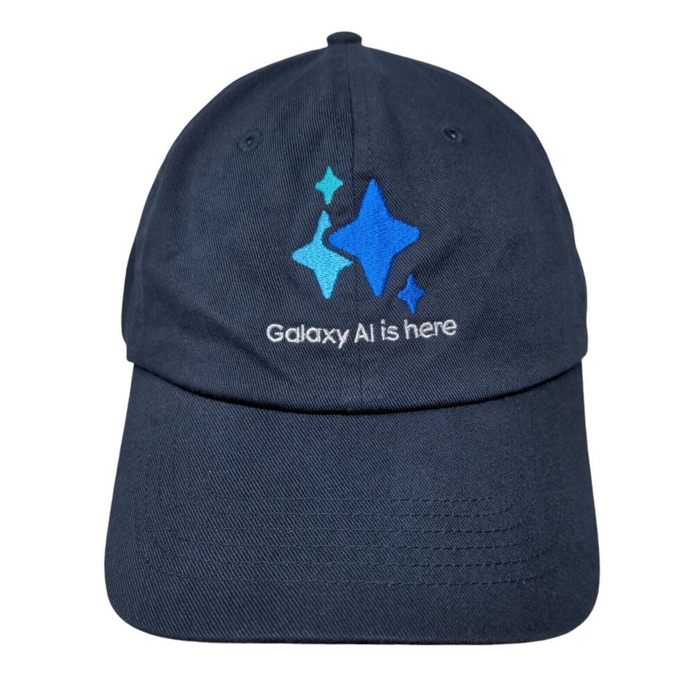 Galaxy AI is Here Samsung Slideback Hat Blue OSFM Adjustable Embroidered Hit